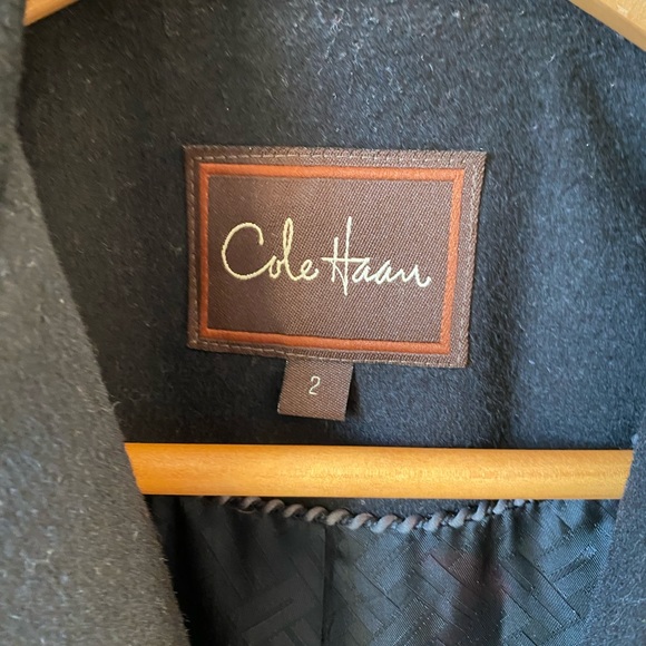 Navy Cole Haan Coat - Picture 3 of 4